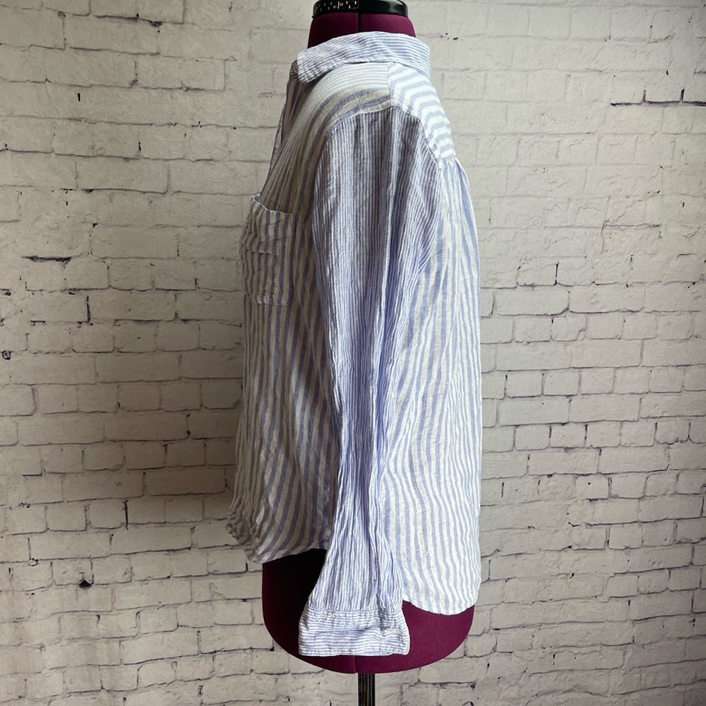 Rails Size Xs Charli Linen Blend Button Down Shir… - image 3